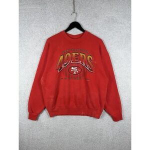 VTG 90s Salem Sportswear San Francisco 49ers Graphic Crewneck Sweatshirt XL 1995